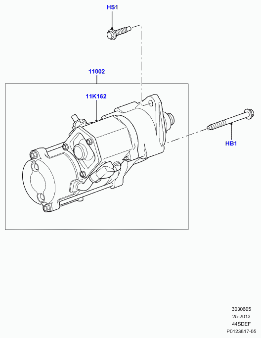 Rover NAD500160 - Стартер vvparts.bg