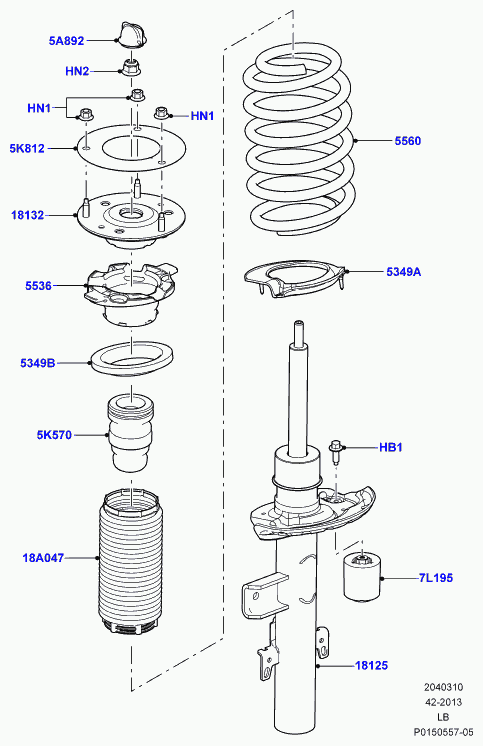 Land Rover LR001143 - Предпазна капачка / маншон, амортисьор vvparts.bg