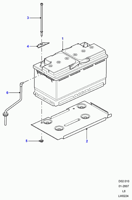 Land Rover LR018680 - Стартов акумулатор vvparts.bg