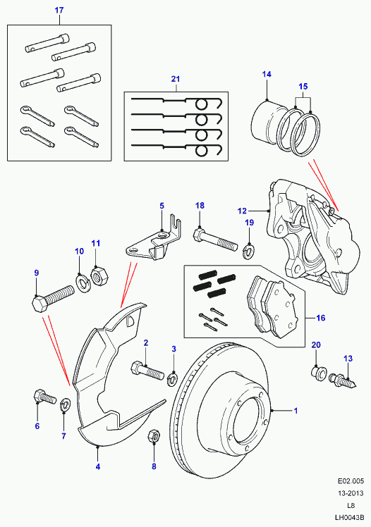 Rover SFP 0002 60 - Комплект спирачно феродо, дискови спирачки vvparts.bg