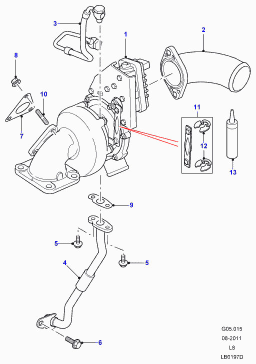 FORD LR018396 - Турбина, принудително пълнене с въздух vvparts.bg