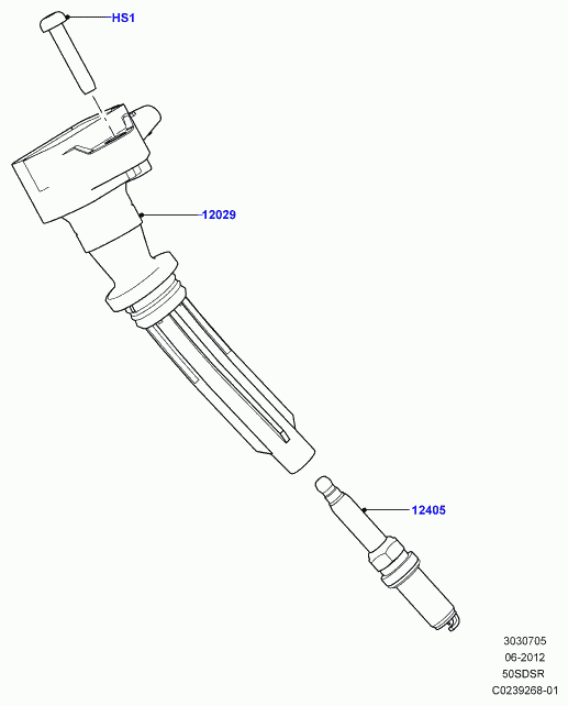 Land Rover LR032080 - Запалителна свещ vvparts.bg