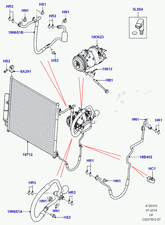 Jaguar LR035761 - Компресор, климатизация vvparts.bg