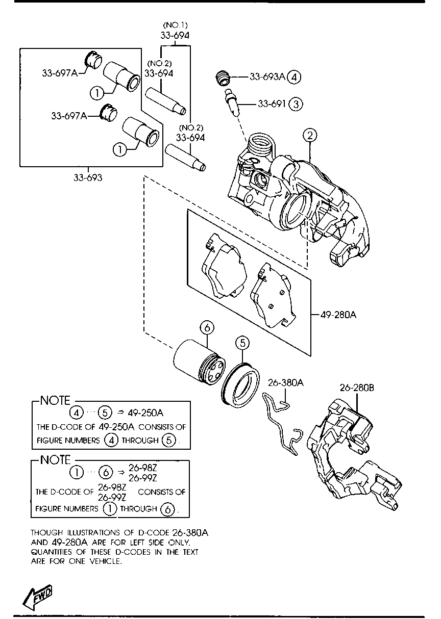 MAZDA BPYK-26-61XC - Спирачен апарат vvparts.bg