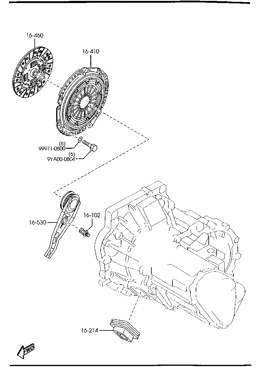 MAZDA Z601-16-530A - Аксиален лагер vvparts.bg