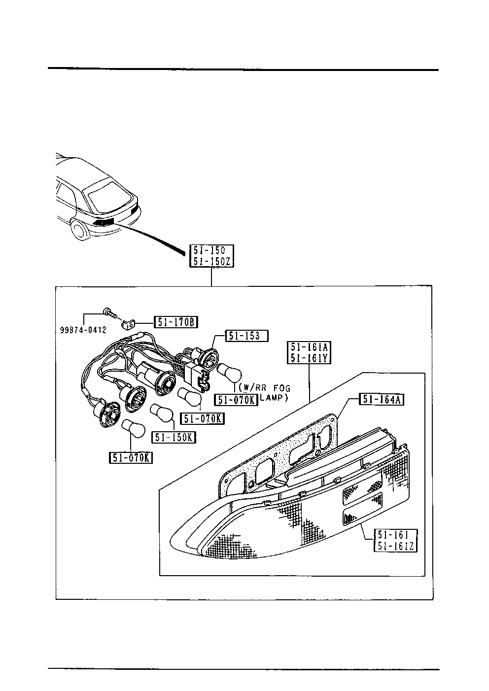 MAZDA 8FB4-51-150 - Задни светлини vvparts.bg