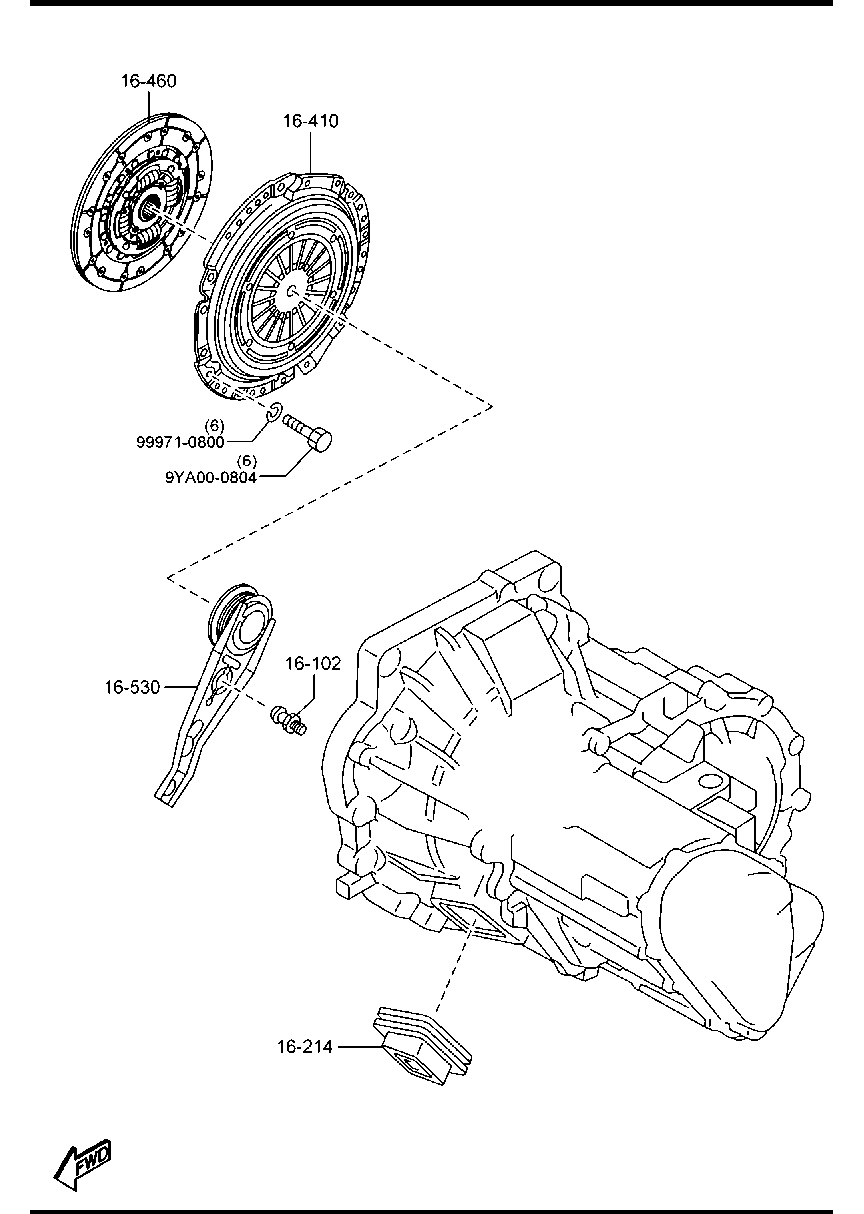 MAZDA (CHANGAN) Z604-16-410B - Притискателен диск vvparts.bg