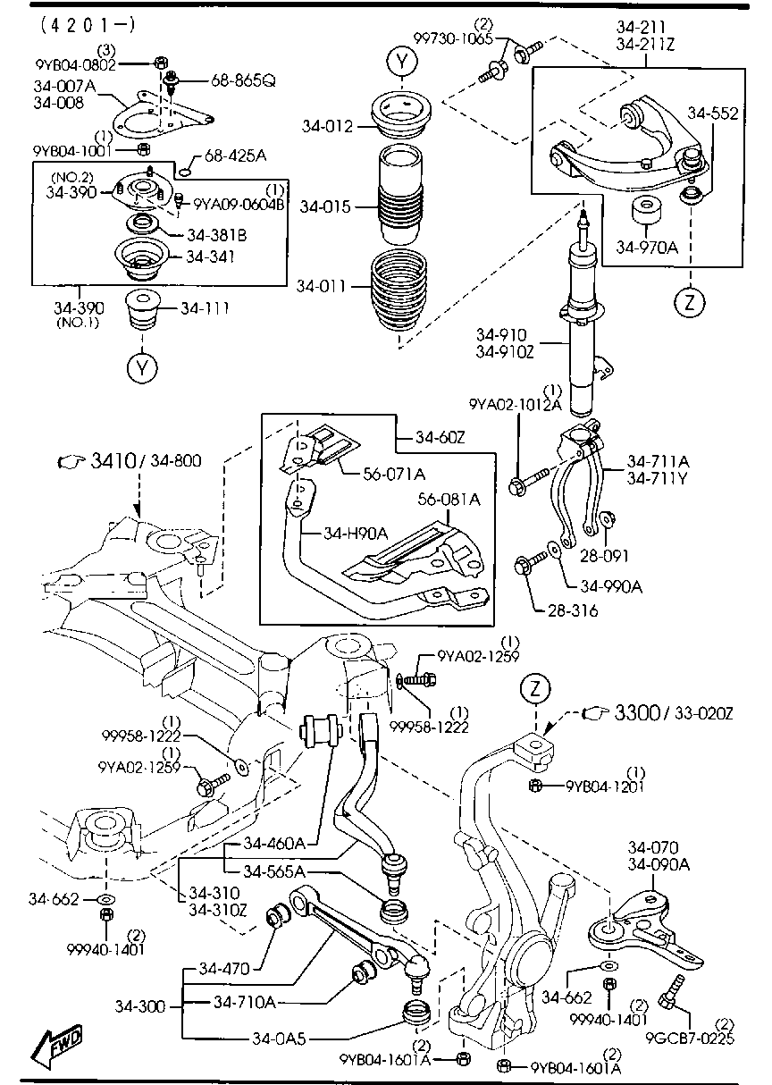 MAZDA G25S-34-700E - Амортисьор vvparts.bg