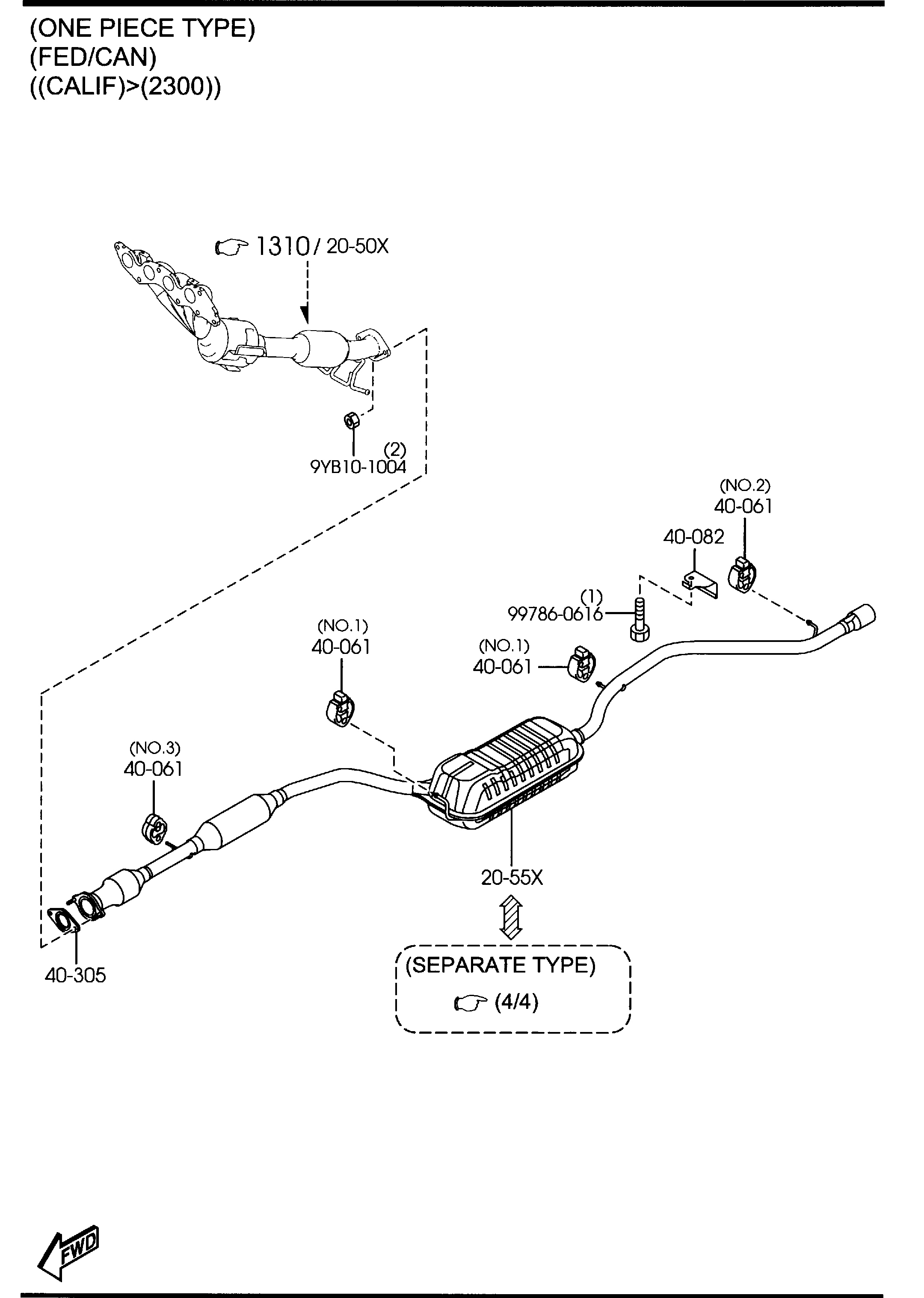 MAZDA L3Y4-40-350 - Тръбна връзка, изпускателна система vvparts.bg