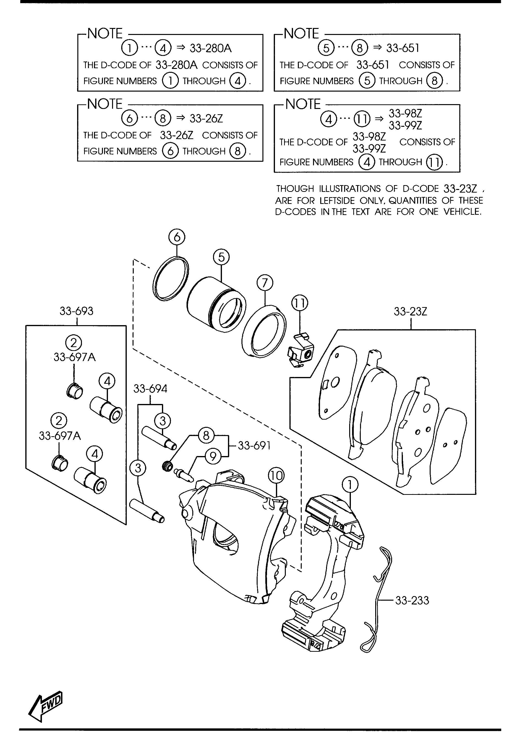 MAZDA BPYK-33-61XA - Спирачен апарат vvparts.bg