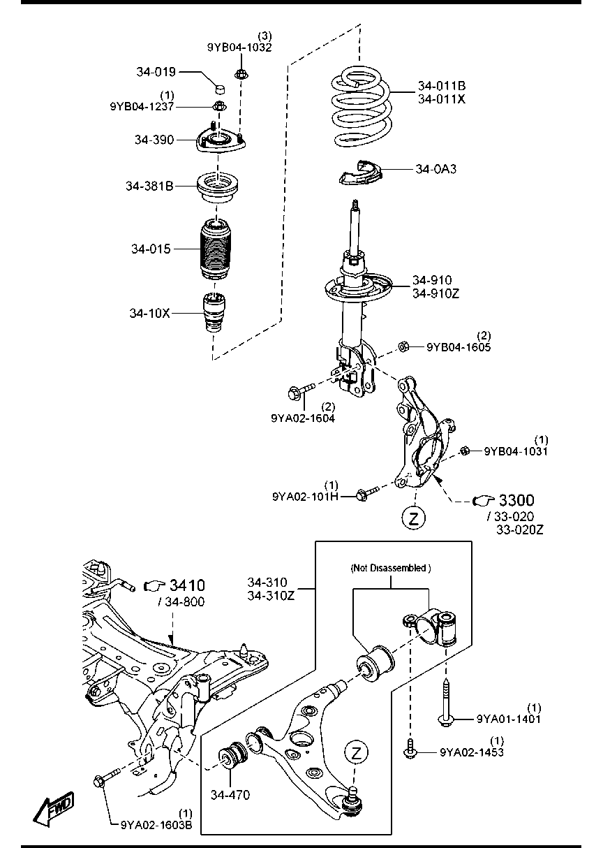 Honda KD35-34-350H - Шарнири vvparts.bg