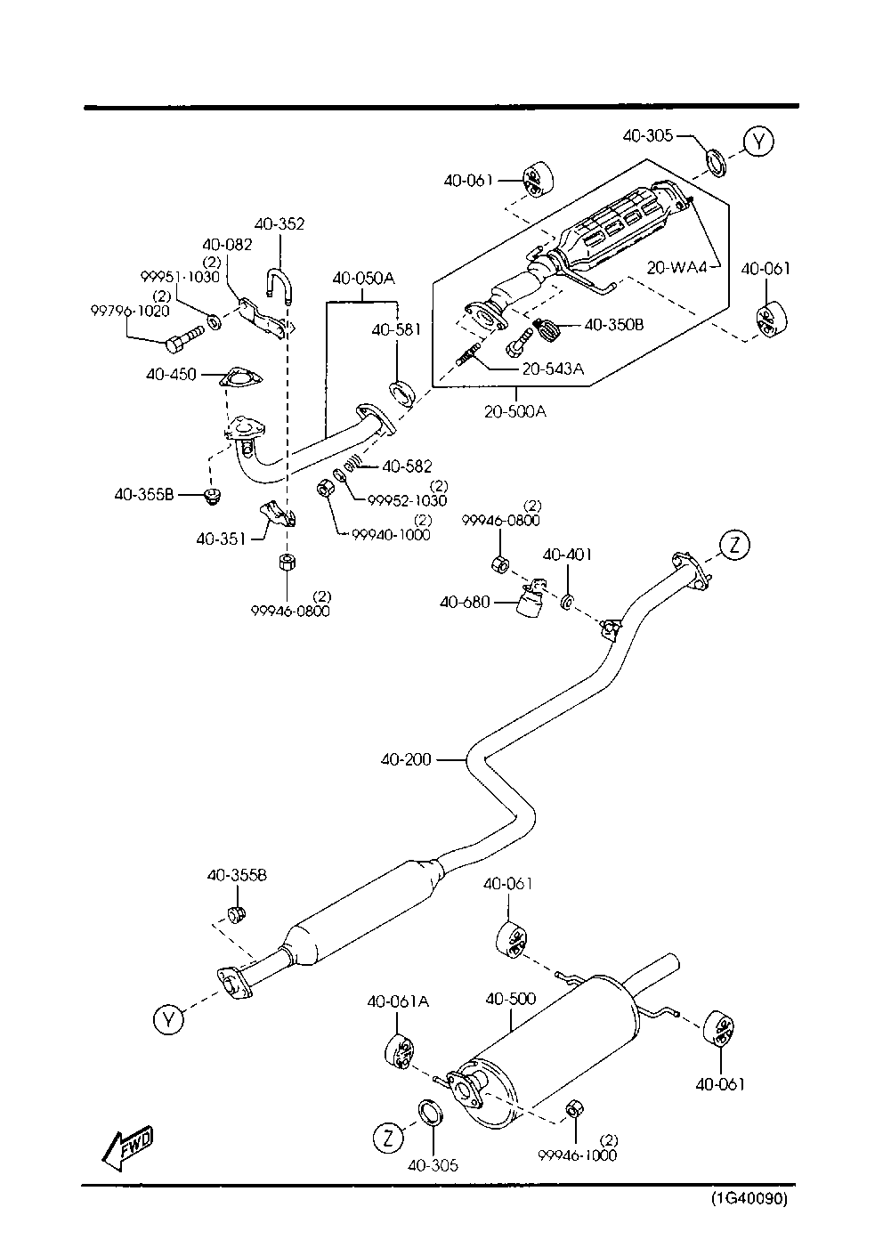 MAZDA F602-40-061 - Лагерна втулка, стабилизатор vvparts.bg