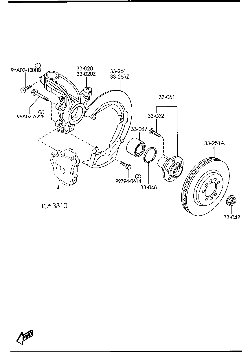 MAZDA C24Y-33-25XC - Спирачен диск vvparts.bg