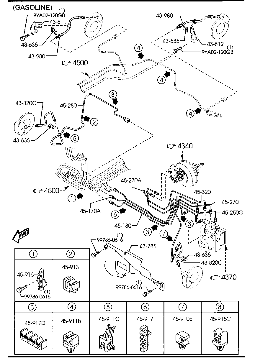 MAZDA C236-43-980A - Спирачен маркуч vvparts.bg