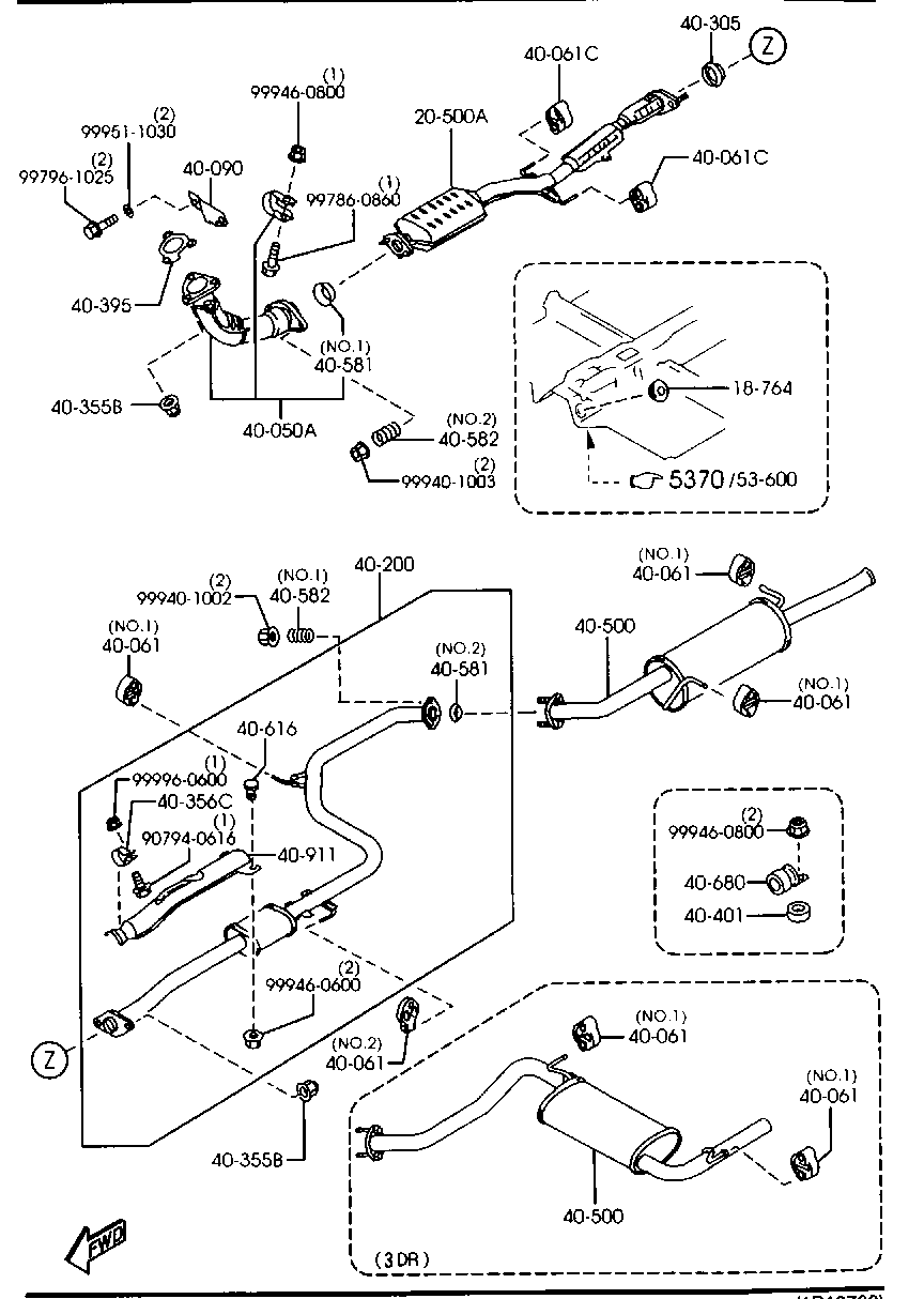 Mercury F203-40-450 - Уплътнителен пръстен, изпуск. тръба vvparts.bg