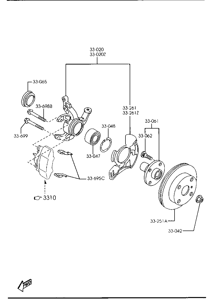 MAZDA BR70-33-25XC - Спирачен диск vvparts.bg