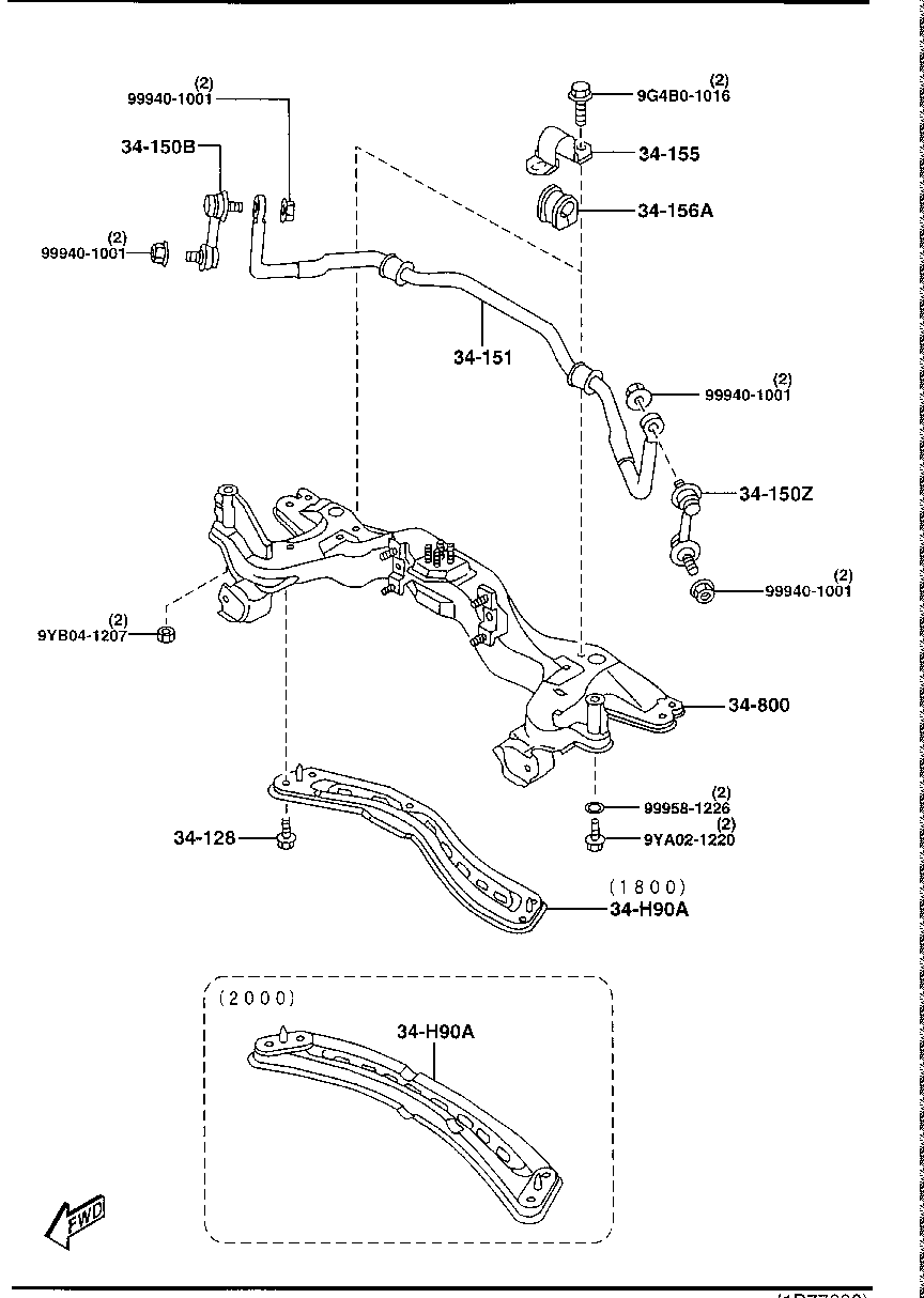 Honda GA2A-34-150A - Биалета vvparts.bg