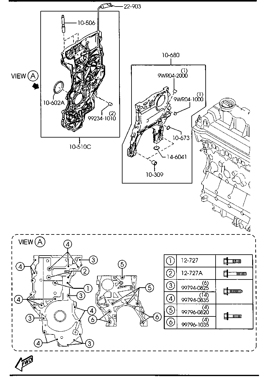 MAZDA R2AA-10-602 - Семеринг, колянов вал vvparts.bg