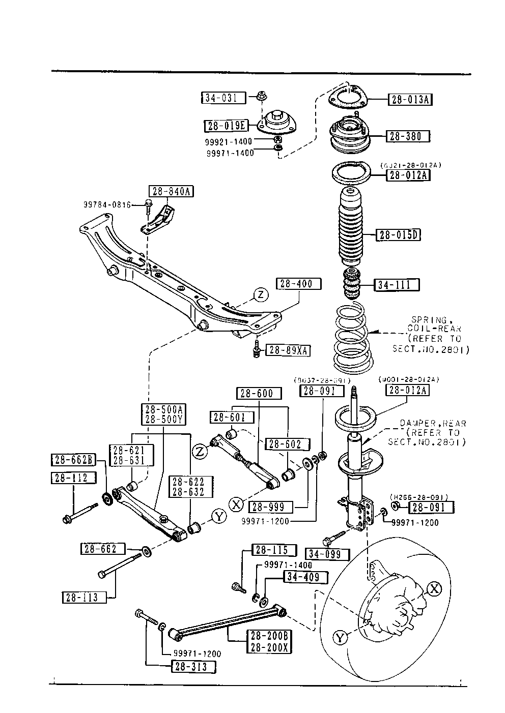 MAZDA G211-28-621 - Тампон, носач vvparts.bg