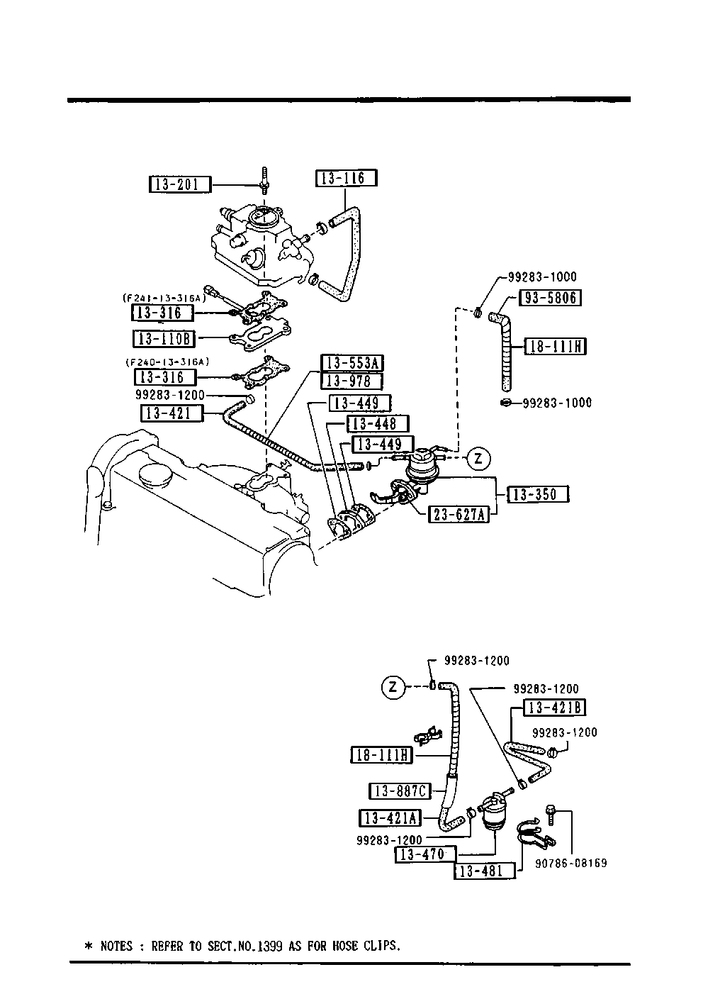 MAZDA F E01-13470 - Горивен филтър vvparts.bg