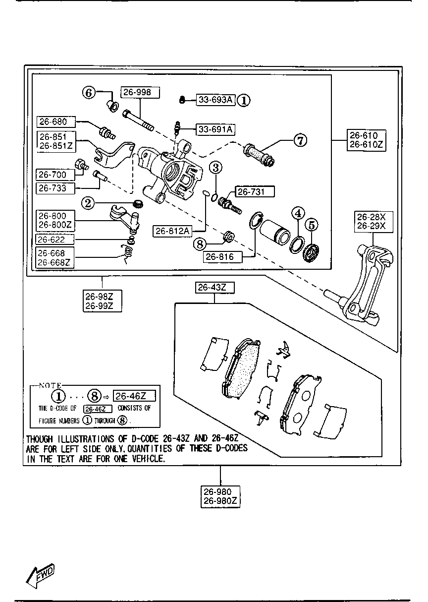 Hino GAYE-26-43ZB - PAD SET,RR CALIPER vvparts.bg