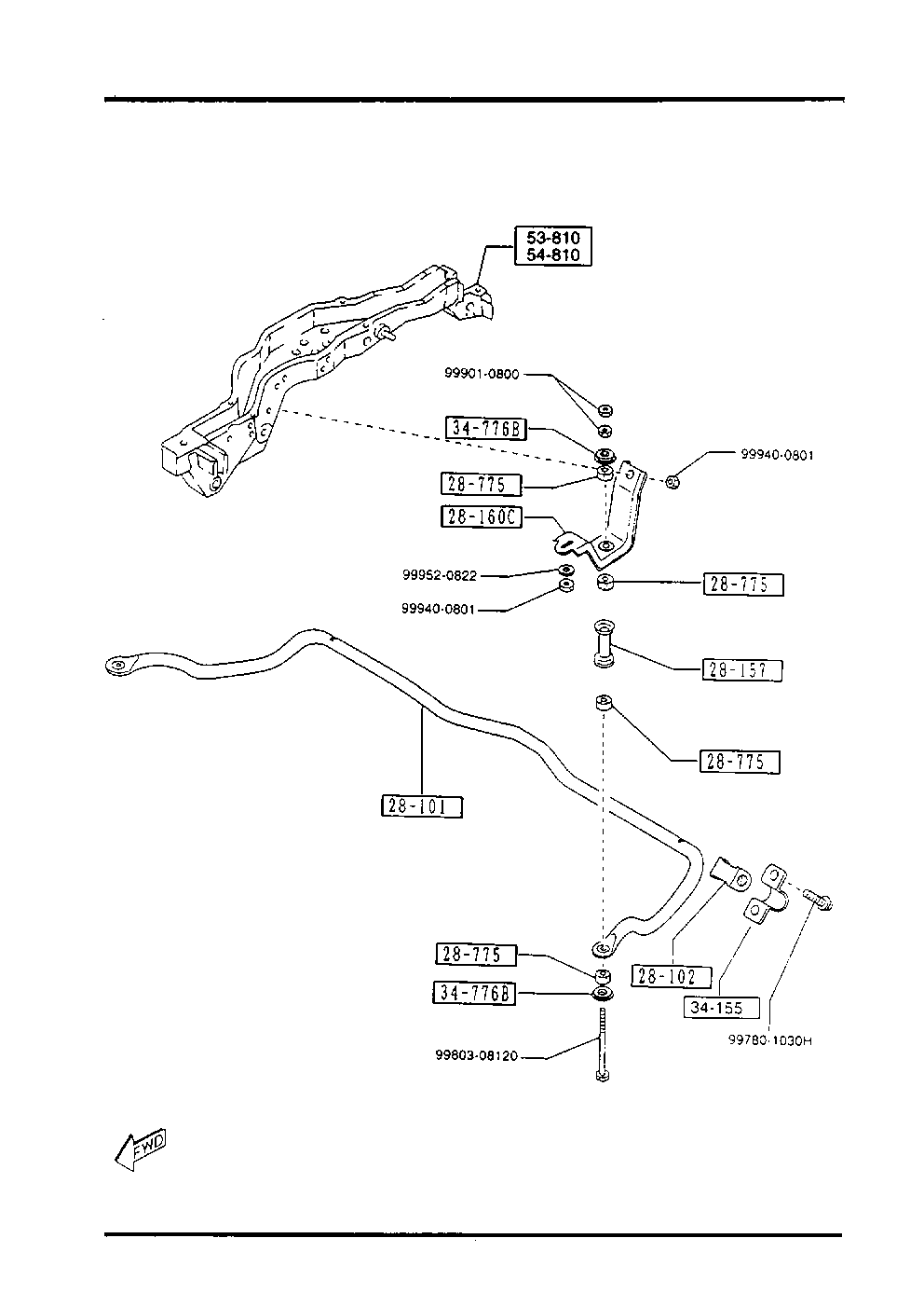 MAZDA LB82-28-775 - Биалета vvparts.bg