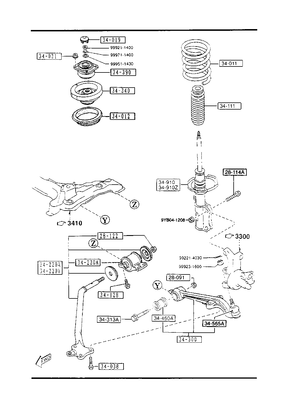 MAZDA LC11-34-700 - Амортисьор vvparts.bg