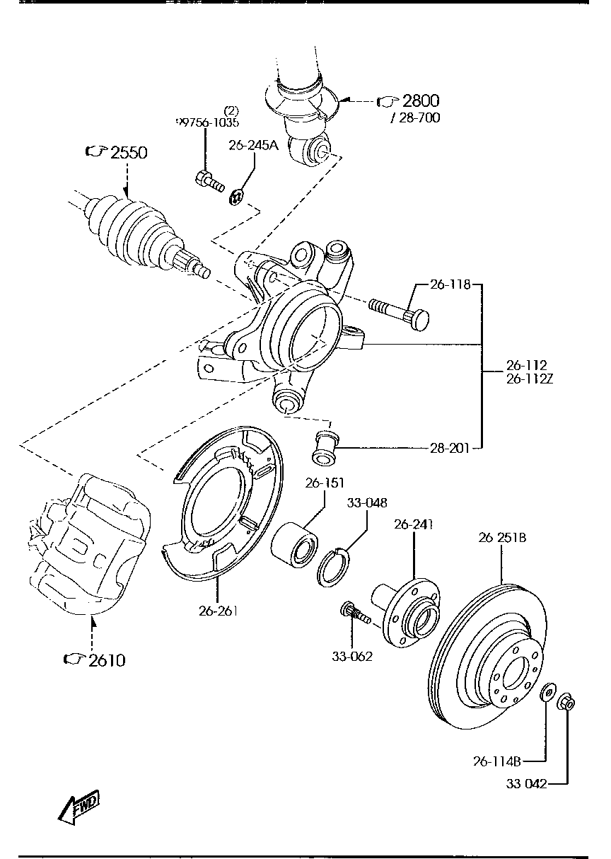 MAZDA F151-26-251 - Спирачен диск vvparts.bg