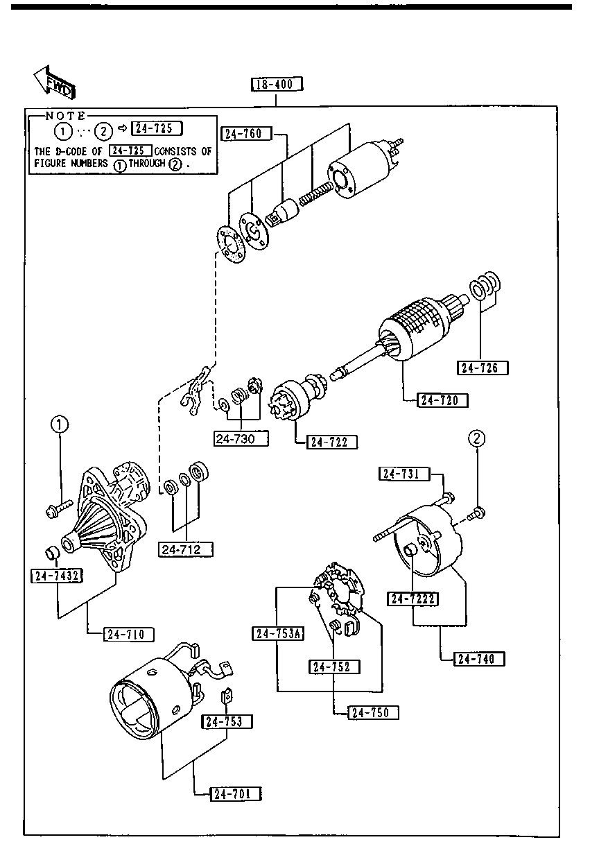 MAZDA B301-18-400C - Стартер vvparts.bg