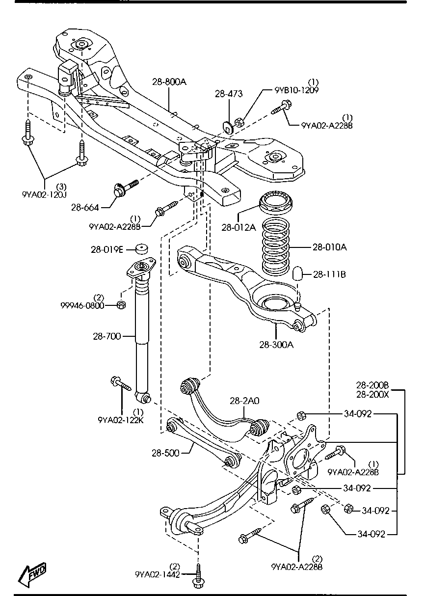 Volvo BBM2-28-C10 - Носач, окачване на колелата vvparts.bg