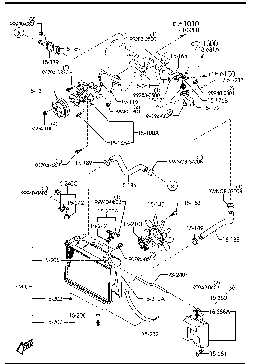 MAZDA WL81-15-205 - Капачка, радиатор vvparts.bg