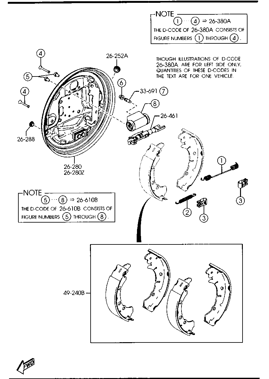 MAZDA DDY2-26-710 - Спирачно цилиндърче на колелото vvparts.bg