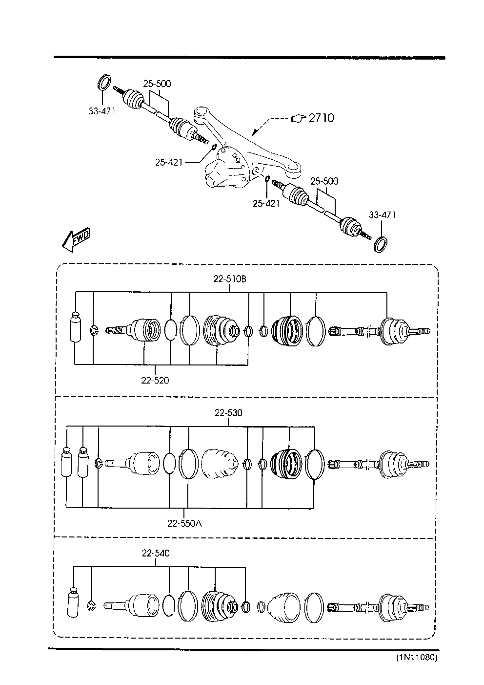 Subaru M090-22-540 - Маншон, полуоска vvparts.bg