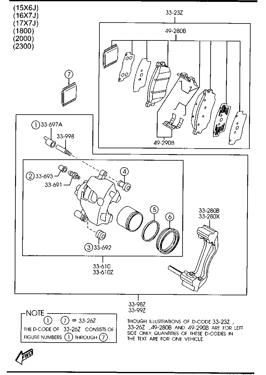 MAZDA GJZE-33-98ZC - Спирачен апарат vvparts.bg