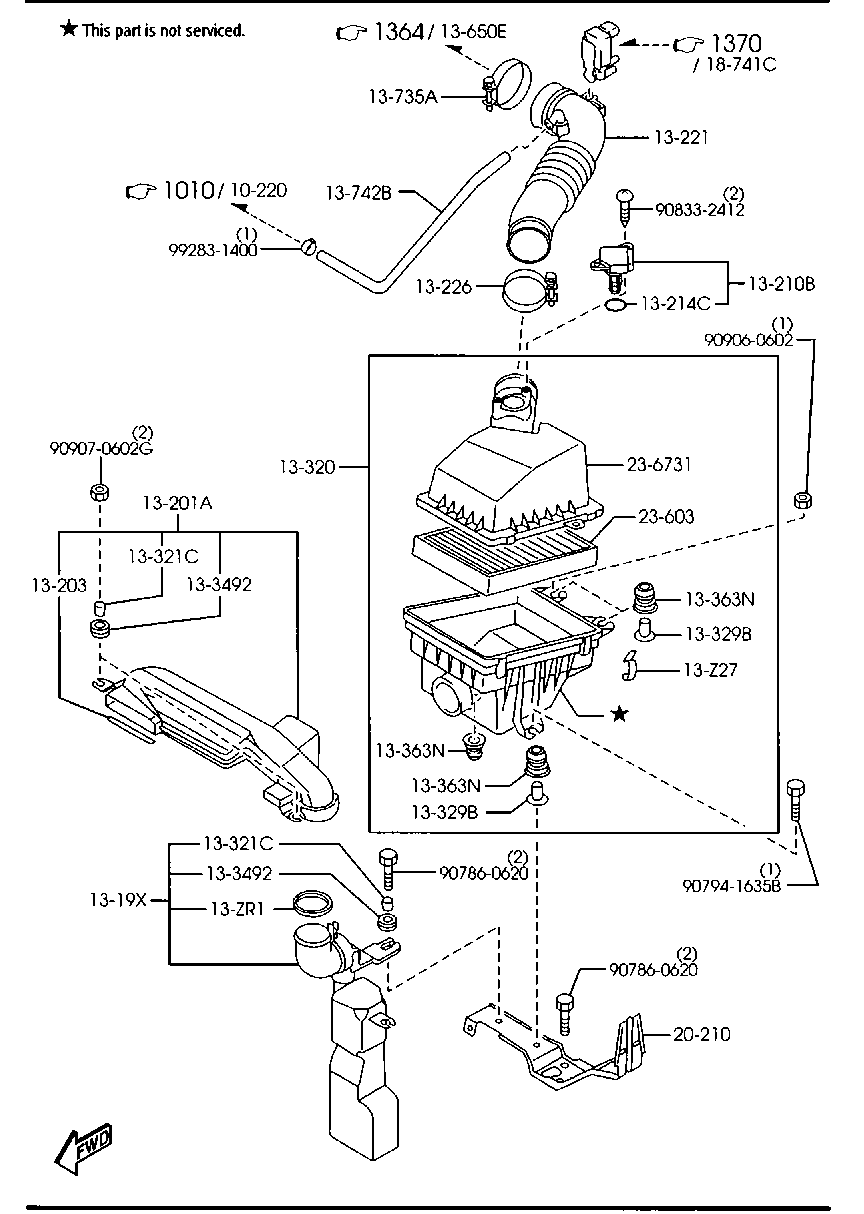 Opel ZL01-13-320A - Въздушен филтър vvparts.bg