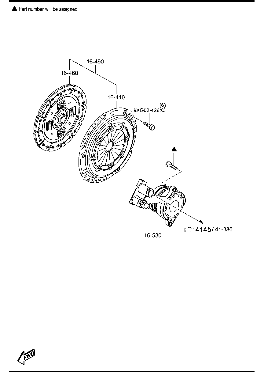 MAZDA Y650-16-490 - Комплект съединител vvparts.bg