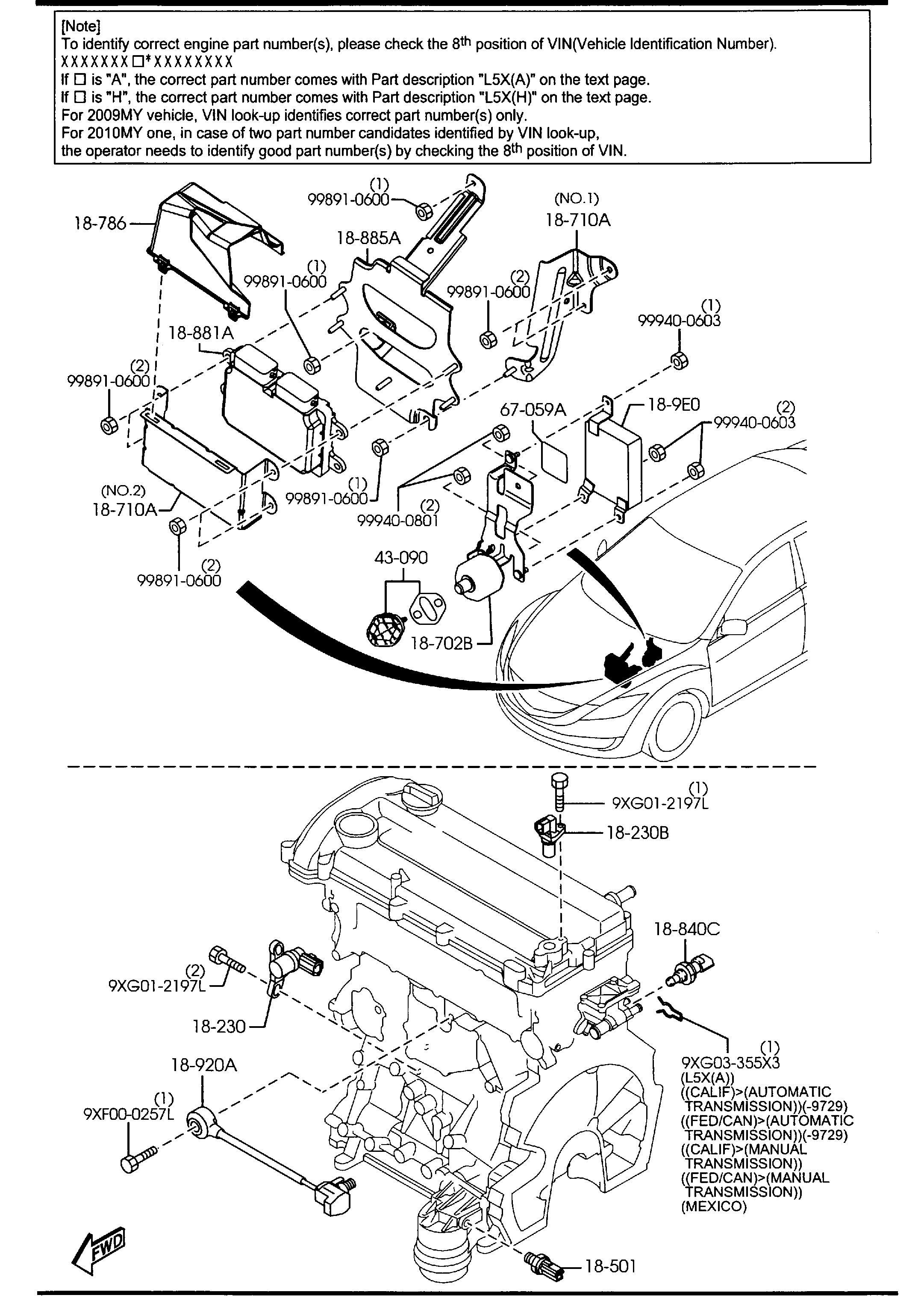 MAZDA FNE2-21-2J1A - Датчик, налягане на маслото vvparts.bg