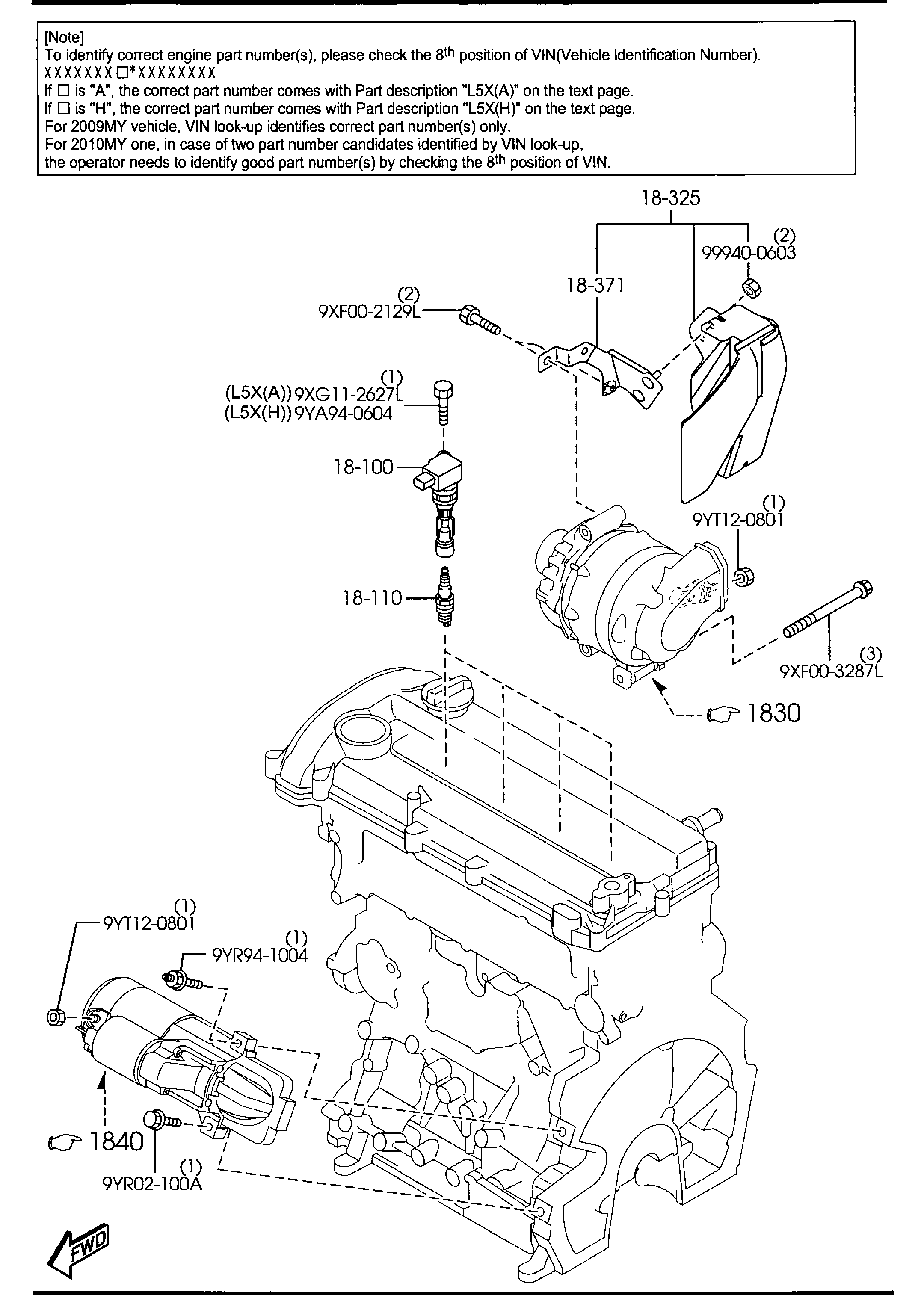 FORD L3Y2-18-110 - Запалителна свещ vvparts.bg