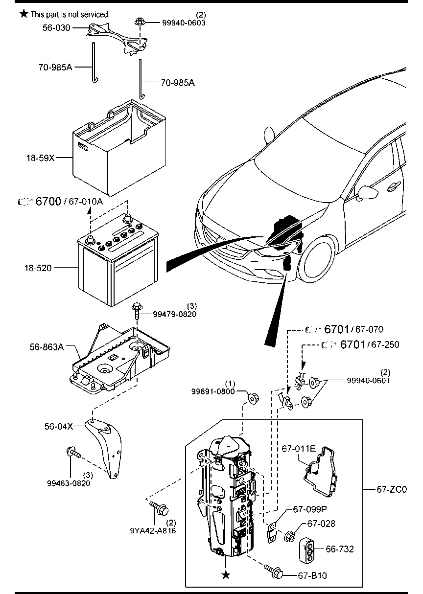 MAZDA SH02-18-520A - Стартов акумулатор vvparts.bg