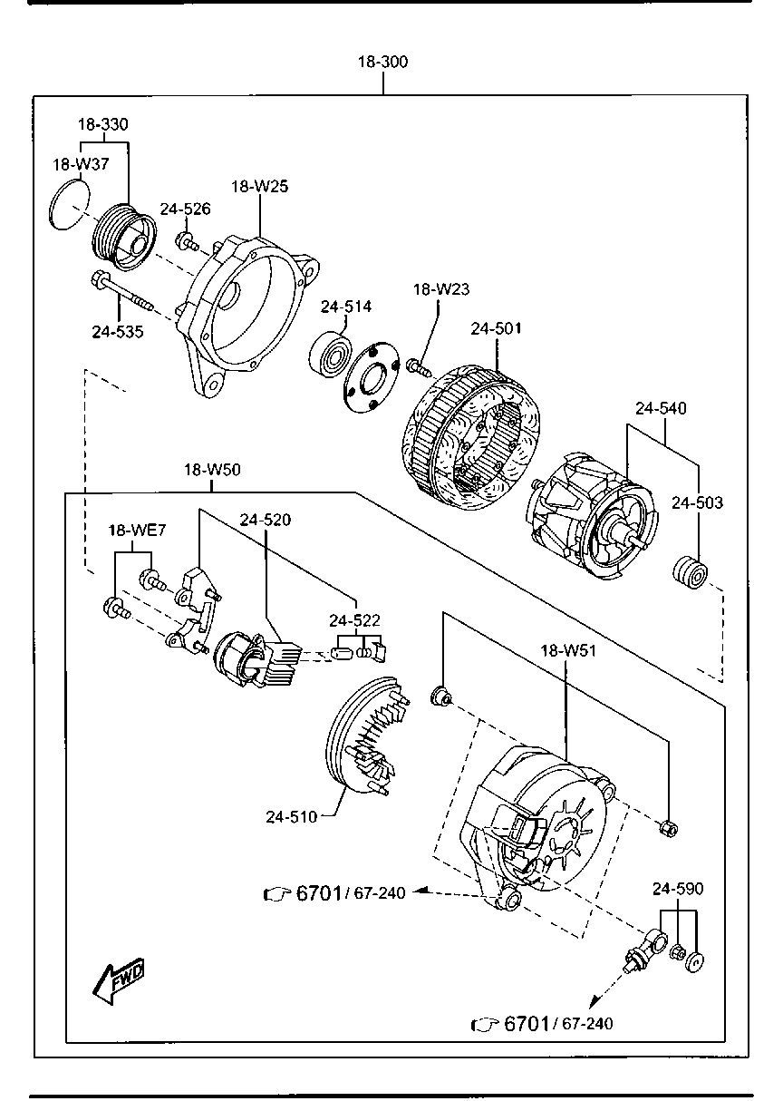 MAZDA SH01-18-300A - Генератор vvparts.bg