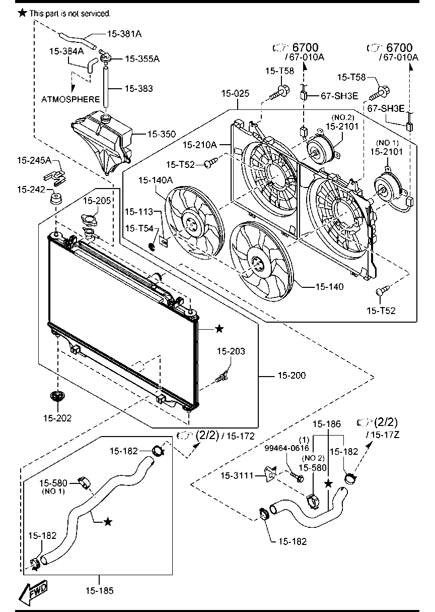 MAZDA PE20-15-205 - Капачка, радиатор vvparts.bg