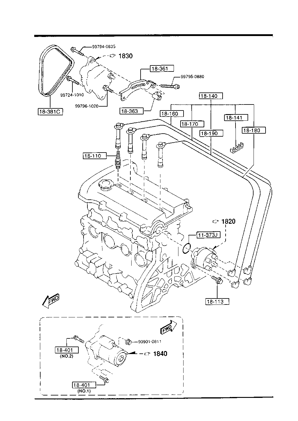 MAZDA B596-18-381 - Пистов ремък vvparts.bg