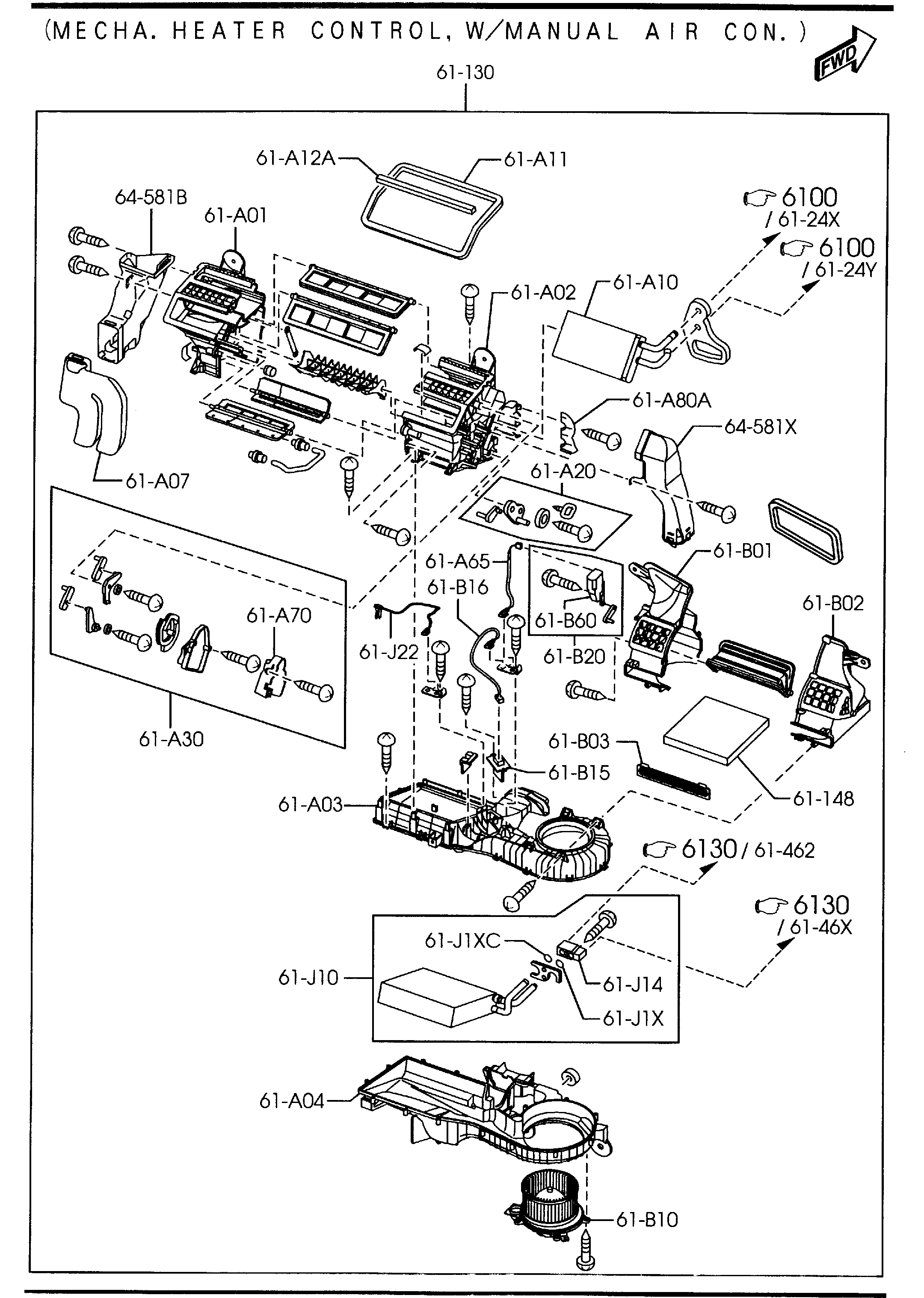 MAZDA GK3J-61-148 - Филтър купе (поленов филтър) vvparts.bg