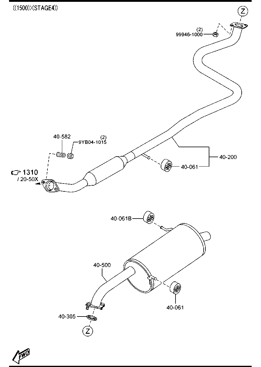 MAZDA ZJ21-40-061 - Лагерна втулка, стабилизатор vvparts.bg