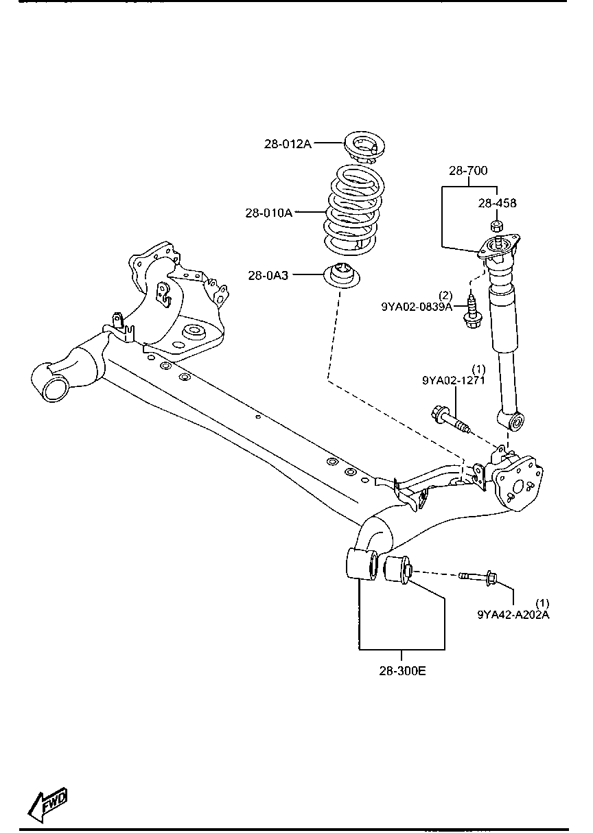 MAZDA DR61-28-70XD - Амортисьор vvparts.bg