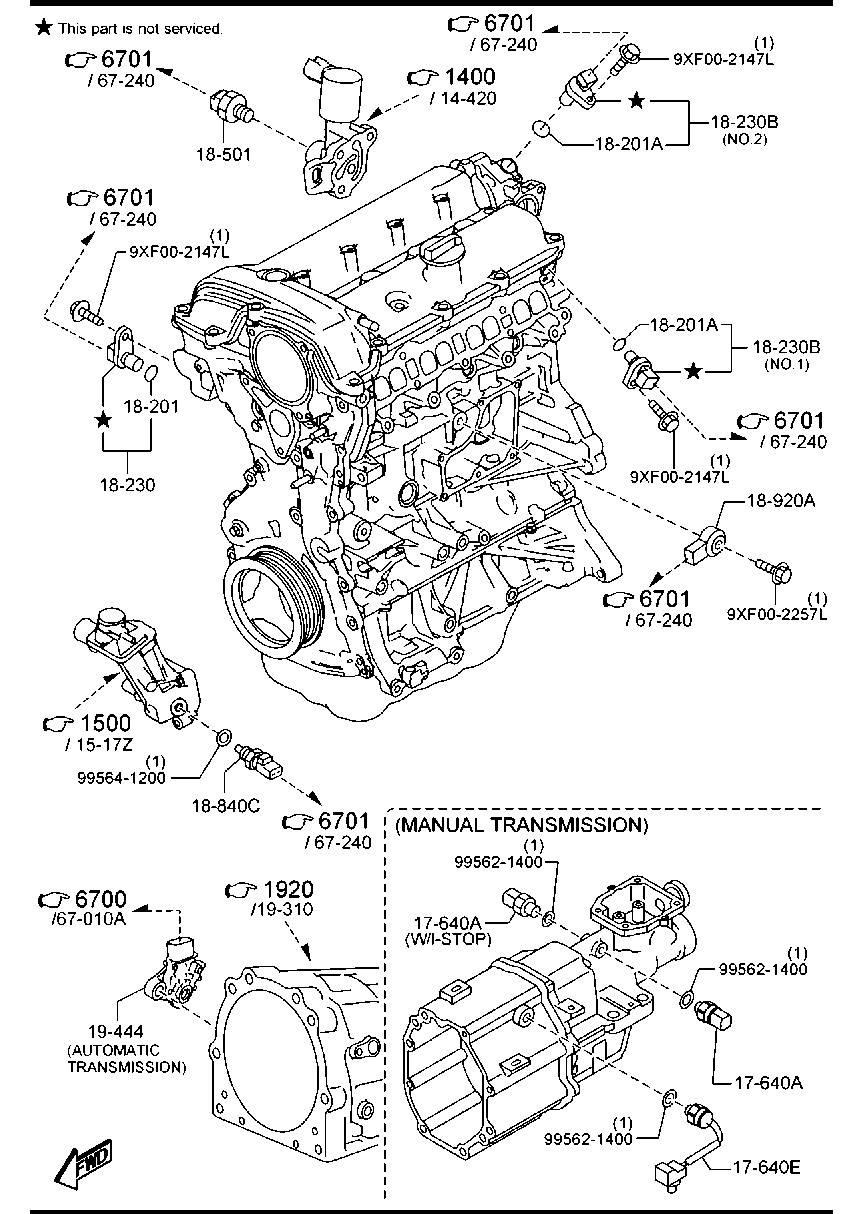 MAZDA PE01-18-501B - Датчик, налягане на маслото vvparts.bg