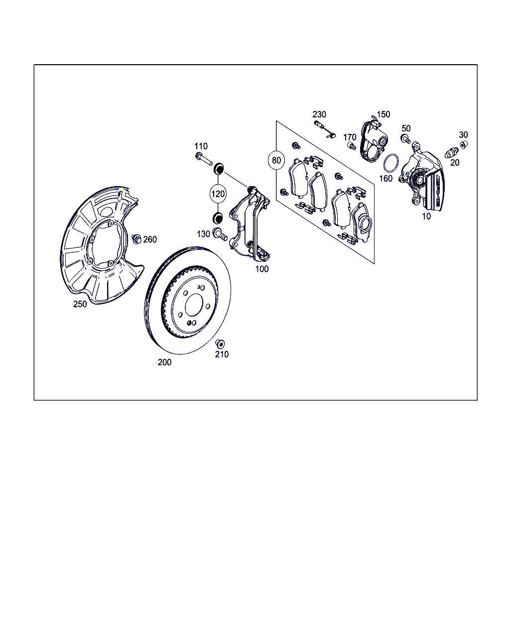 Mercedes-Benz A 008 420 11 20 - Комплект спирачно феродо, дискови спирачки vvparts.bg