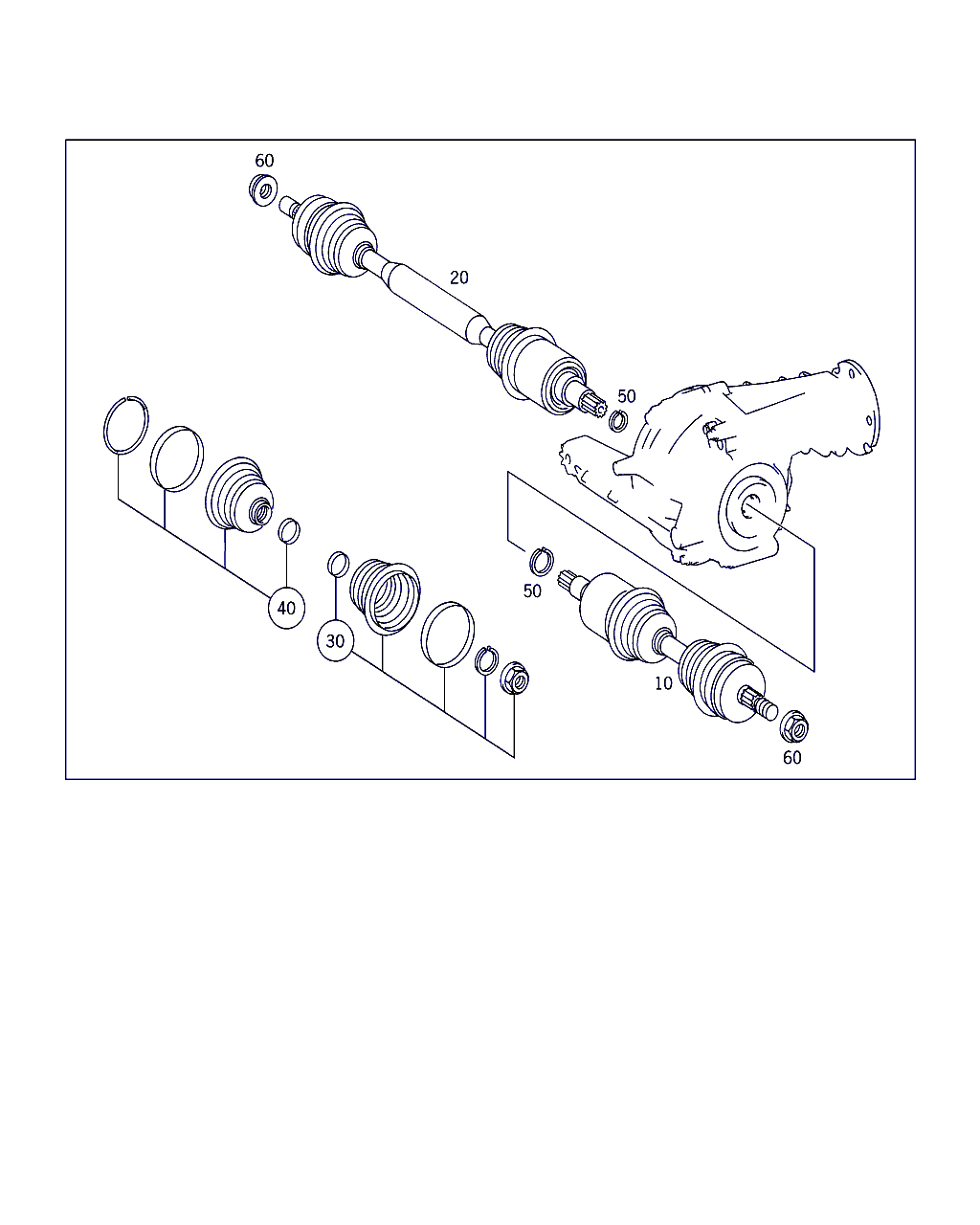 Mercedes-Benz A 163 330 01 01 - Полуоска vvparts.bg