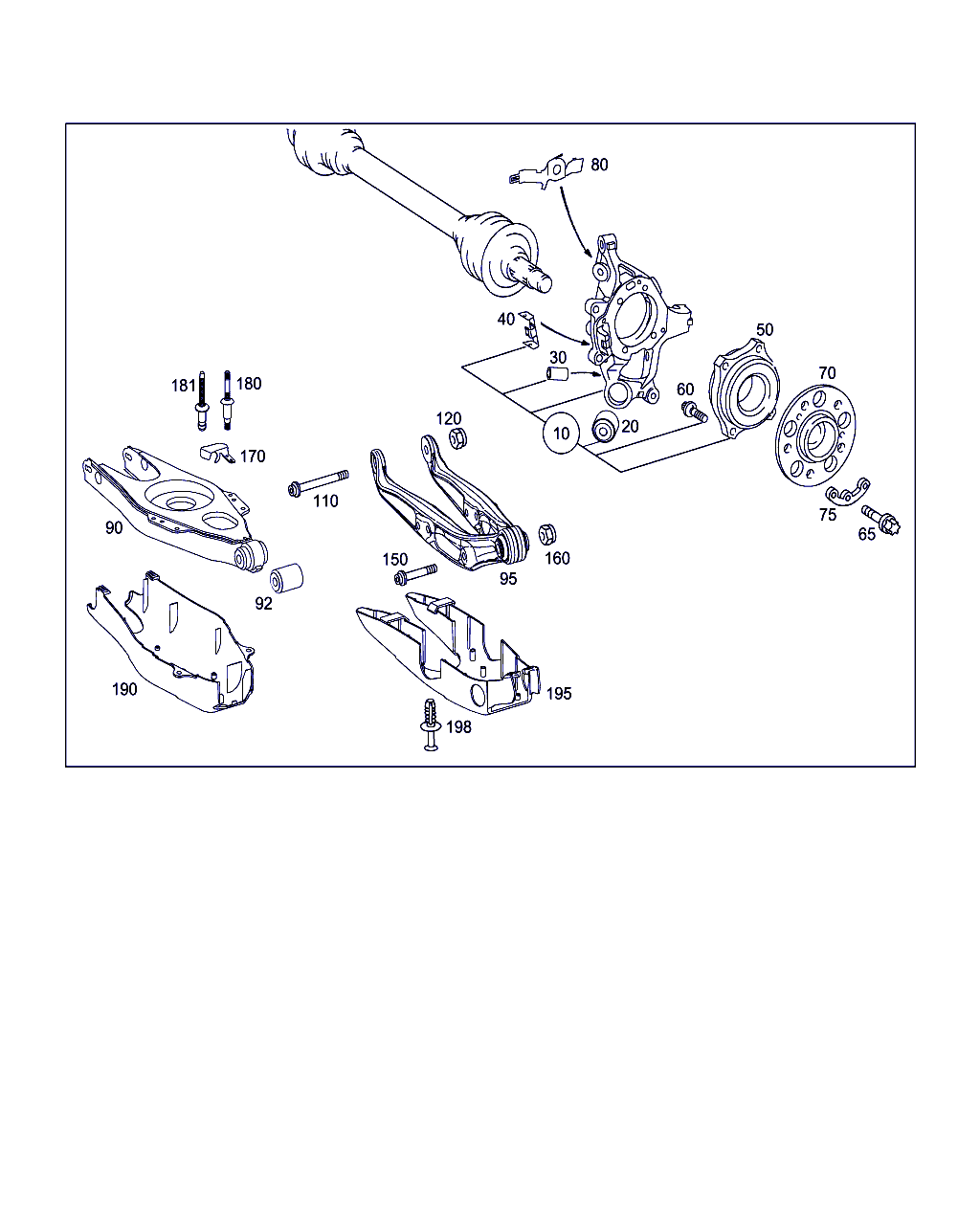 Mercedes-Benz A 211 350 18 06 - Лагерна втулка, напречен носач vvparts.bg