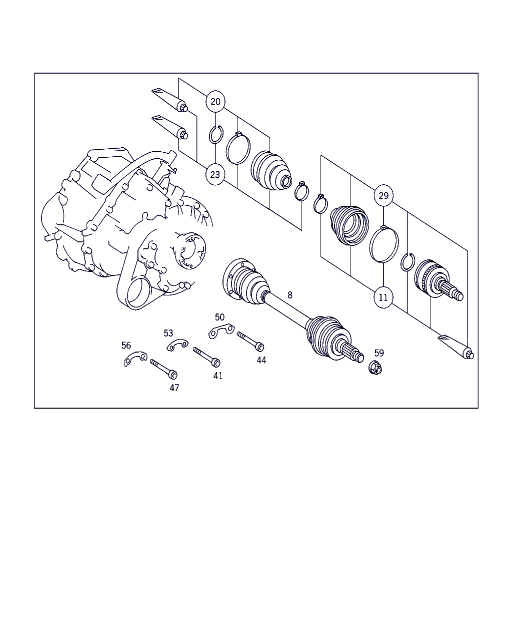 Mercedes-Benz A 000 330 18 85 - Маншон, полуоска vvparts.bg